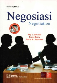Image of Negosiasi : Negotiation | Edisi 6, Buku 1