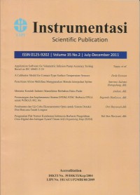 Image of Instrumentasi : Scientific Publication
