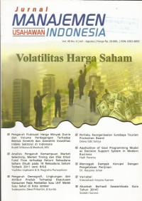 Image of Jurnal Manajemen Usahawan Indonesia