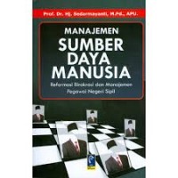 Image of Manajemen sumberdaya manusia,reformasi birokrasi dan manajemen pegawai negeri sipil