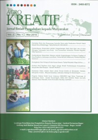 Agro Kreatif : Jurnal Ilmu Pengabdian Kepada Masyarakat