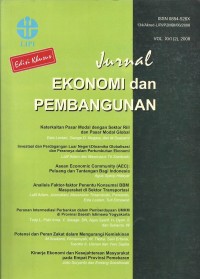 Jurnal Ekonomi dan Pembangunan