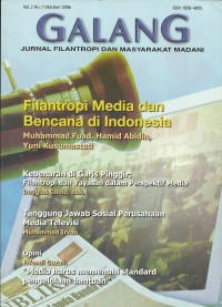 Galang : Jurnal Filantropi dan Masyarakat Madani