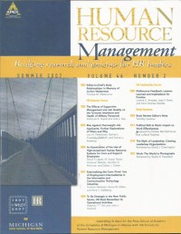 Human Resaurce Management : Bridging Research and Practice for HR Leader