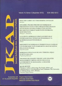 JKAP : Jurnal Kebijakan dan Administrasi Publik