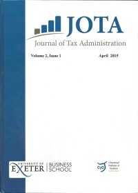 Jota : Journal of Tax Administration