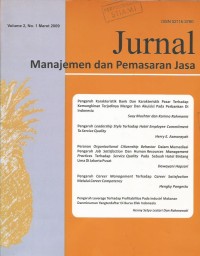 Jurnal Manajemen : Transportasi Dan Logistik