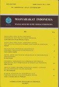 Masyarakat Indonesia : Majalah Ilmu - Ilmu Sosial Indonesia