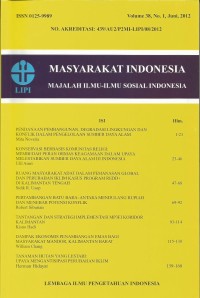 Masyarakat Indonesia : Majalah Ilmu - Ilmu Sosial Indonesia