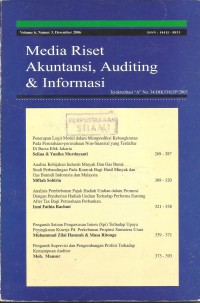Media Riset Akutansi, Auditing dan Informasi
