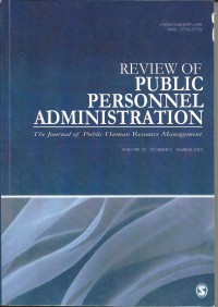 Review of Public Personnel Administration : The Journal of Public Human Resource Management