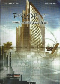 Profit : Jurnal Administrasi Bisnis