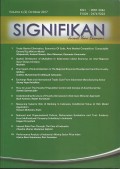 Signifikan : Jurnal Ilmu Ekonomi