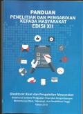Panduan penelitian dan pengabdian kepada masyarakat edisi XII
