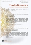 Tauhidinomics : Journal of Islamic Banking and Economics