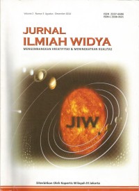 Jurnal Ilmiah Widya : Mengembangkan Kreatifitas dan Meningkatkan Kualitas