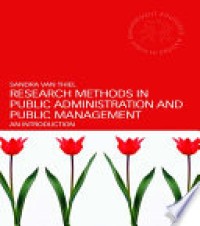 Research Methods In Public Administration And Public management : An Introduction