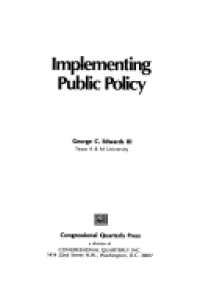 Implementing Public Policy