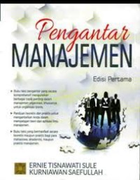 Pengantar Manajemen Ed. I