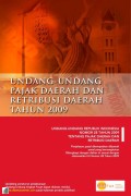 Undang-Undang Pajak Daerah Dan Retribusi Daerah Tahun 2009